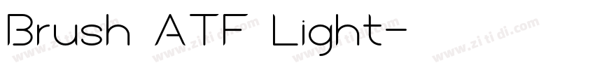 Brush ATF Light字体转换